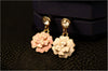 Delicate White Enamel Flowers Dust Plugs