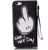 Wallet Bags String Rope Finger TPU+ PU Leather Case