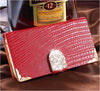 Rhinestone Leather Flip Case Bling Crystal Diamond Stand