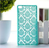 Rubberized Painted Henna Floral Retro Phone Cases