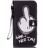 Wallet Bags String Rope Finger TPU+ PU Leather Case