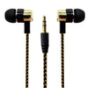 Glylezee Metal In Ear Cloth Line Earphone Headset