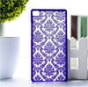 Rubberized Painted Henna Floral Retro Phone Cases