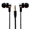 Glylezee Metal In Ear Cloth Line Earphone Headset