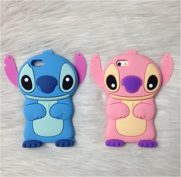 Cute Silicone Back Cover Case Lilo Stitch Case