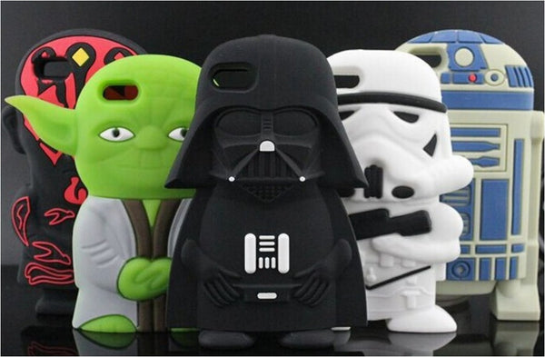 Soft Silicone Star Wars Master Yoda Darth Vader Maul